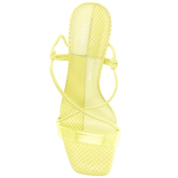 NWOB $110 Barden Ankle Tie Sandal by Antonio Melani  - Chartreuse - Picture 2 of 9